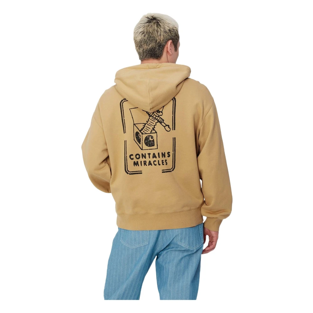 Carhartt WIP Stamp Hoodie Beige Heren