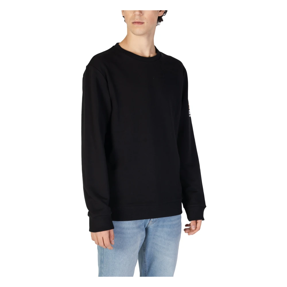 Moschino Heren Sweatshirt Herfst Winter Collectie Black Heren