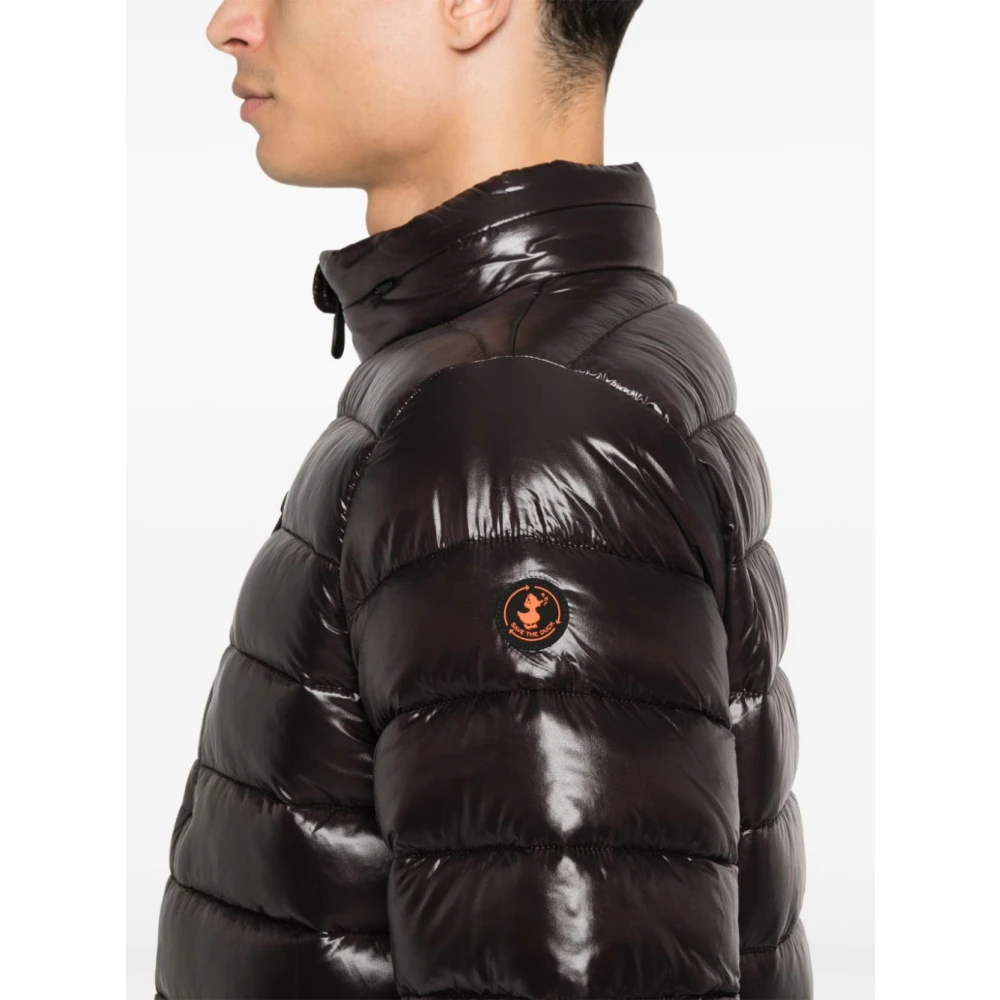 Save The Duck Bruine Gewatteerde Ritsjas Brown Heren