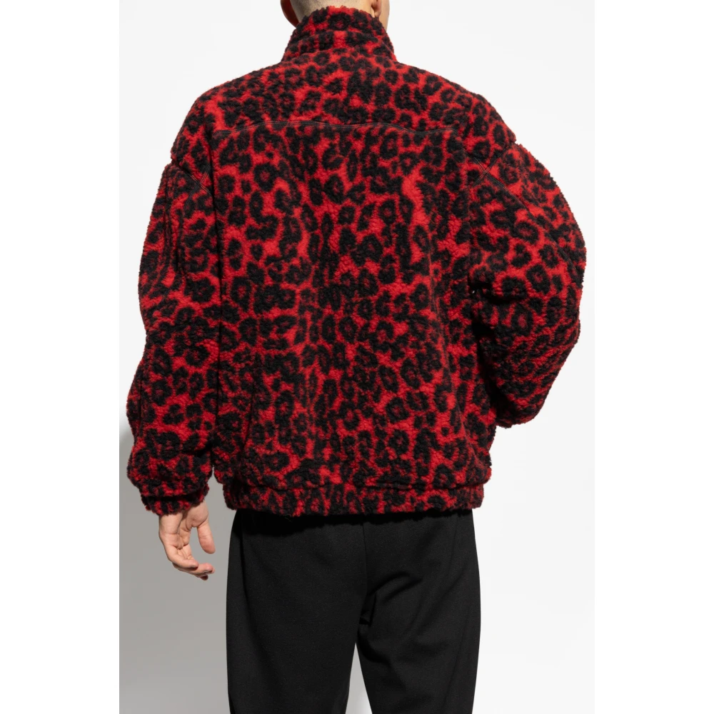 alexander mcqueen Dierenprint Sweatshirt Red Heren