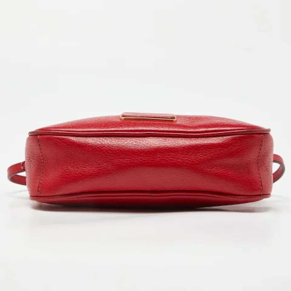 Marc Jacobs Pre-owned Leather crossbody-bags Red Dames
