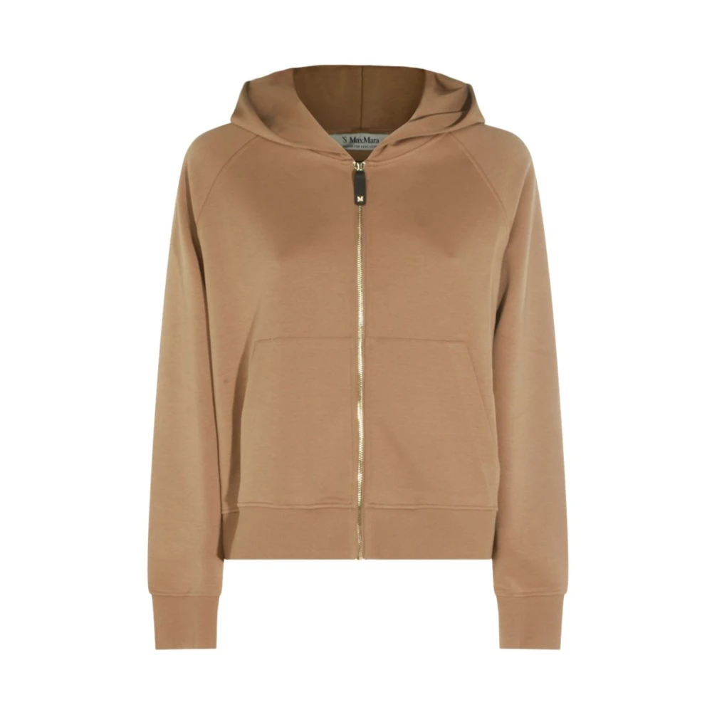 Max Mara Zip-Throughs - Female - Zip-Throughs - Brown - S - Sweatshirts & Hoodies