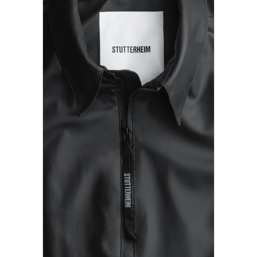 Stutterheim Lichtgewicht Waterdicht Overshirt Black Heren