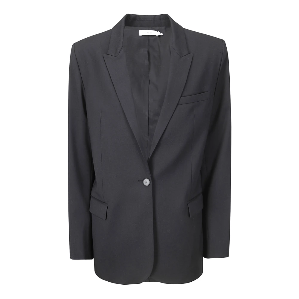 IRO Single-Breasted Blazer met Klepzakken Black Dames