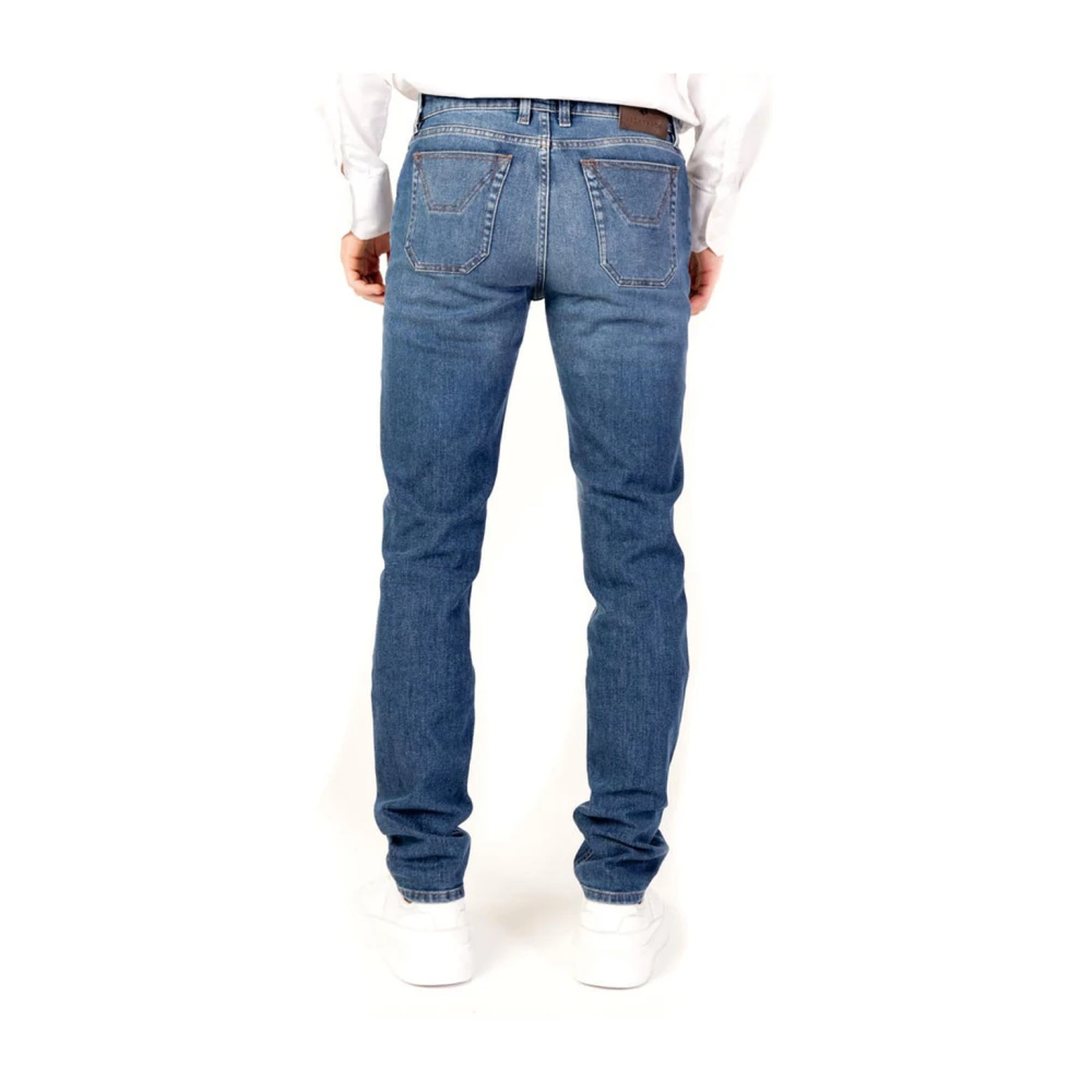 Jeckerson Mid Blue Slim Fit Denim Jeans Blue Heren