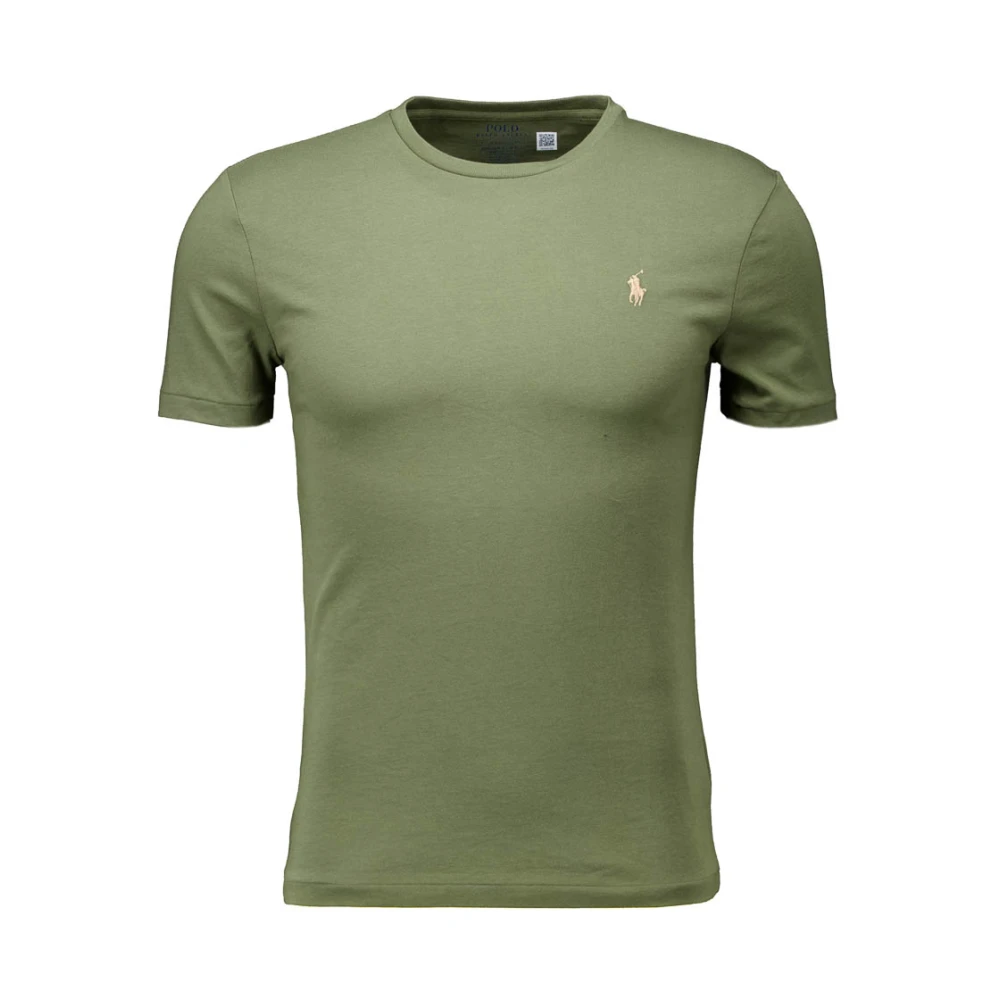 Ralph Lauren Stijlvol Groen T-Shirt met Logo Green Heren