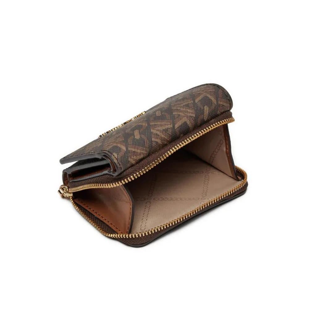 Michael Kors Empire Logo Mini Portemonnee Brown Dames