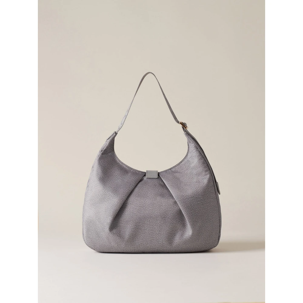 Borbonese Cloud Hobo Tas Gray Dames
