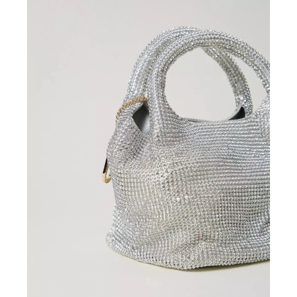 Twinset Strass Rendez-vous Tas Art. 242Tb7403 Gray Dames