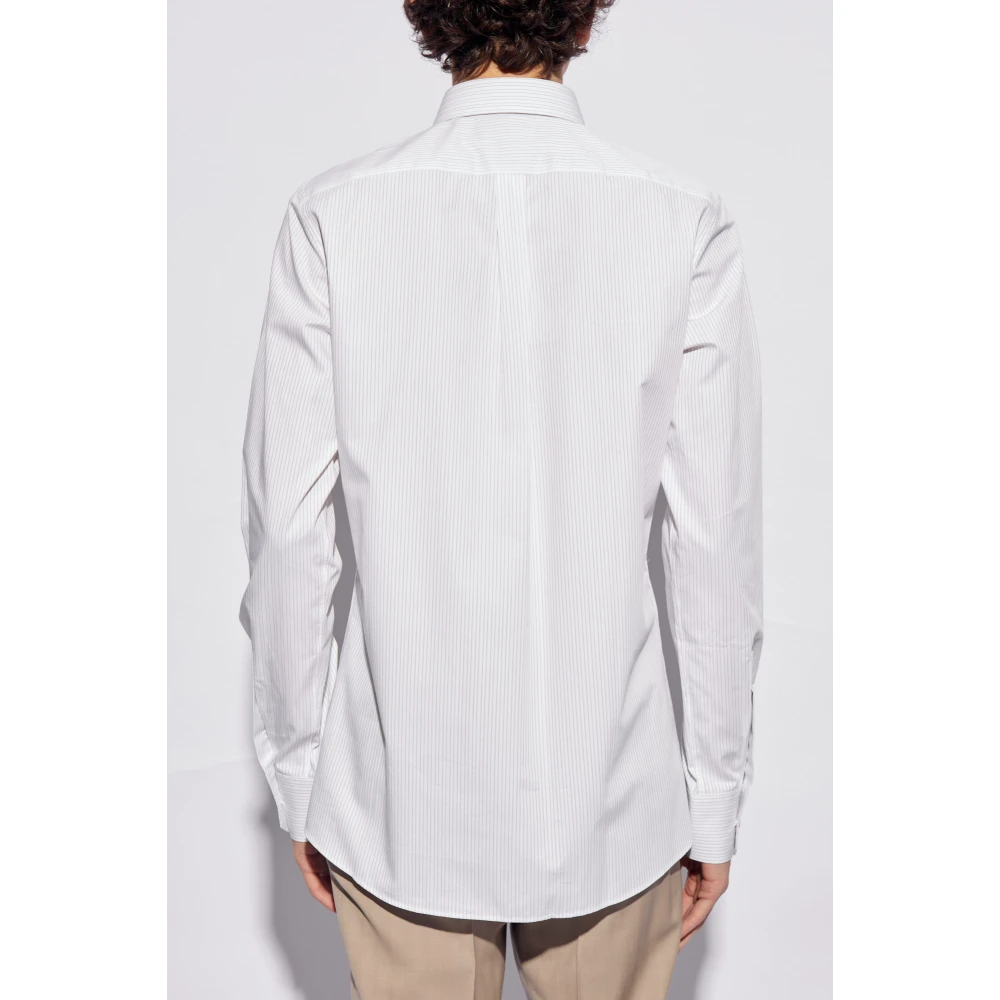 Dolce & Gabbana Gestreept overhemd White Heren