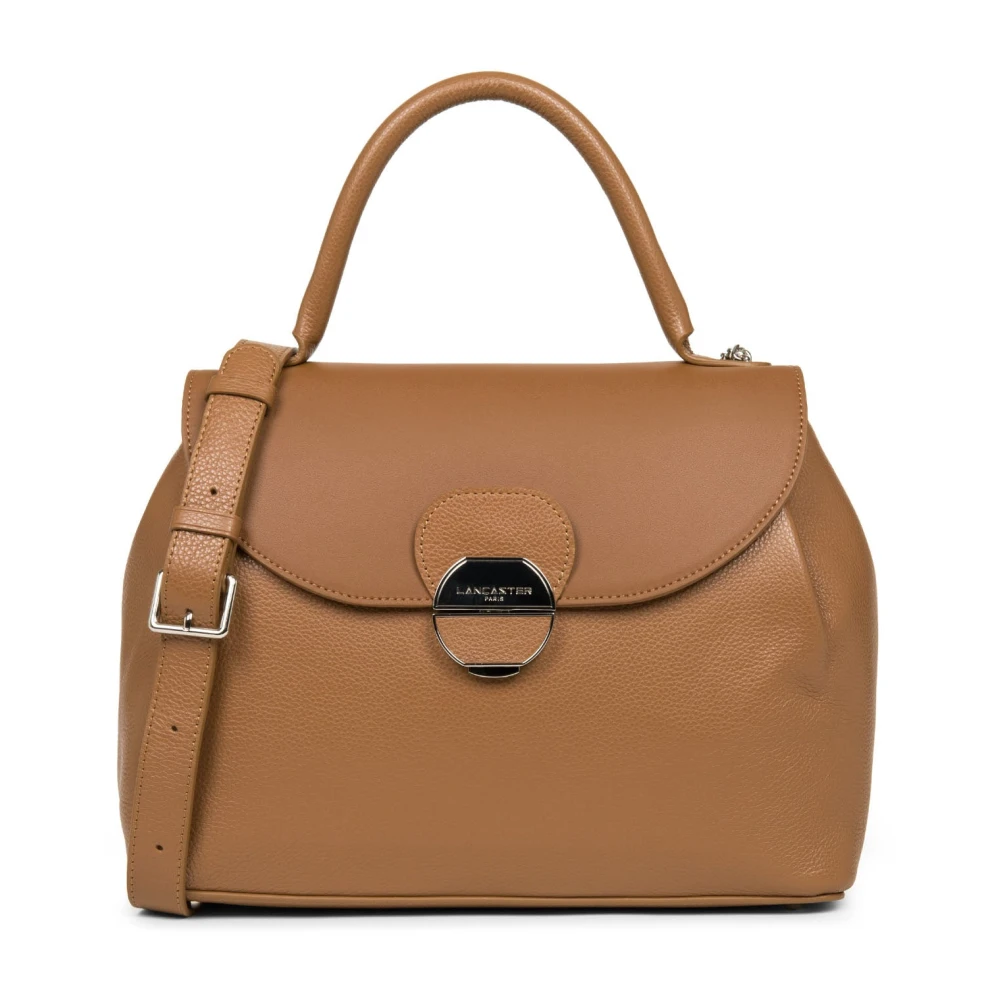 Lancaster Brown Handbags, Female, One Size, Flap Handbag With Metal Clasp