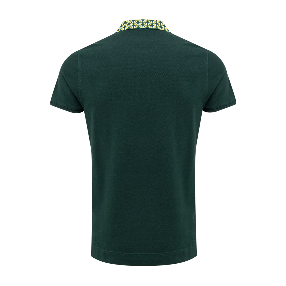 Fendi Groene polo met korte mouwen Green Heren