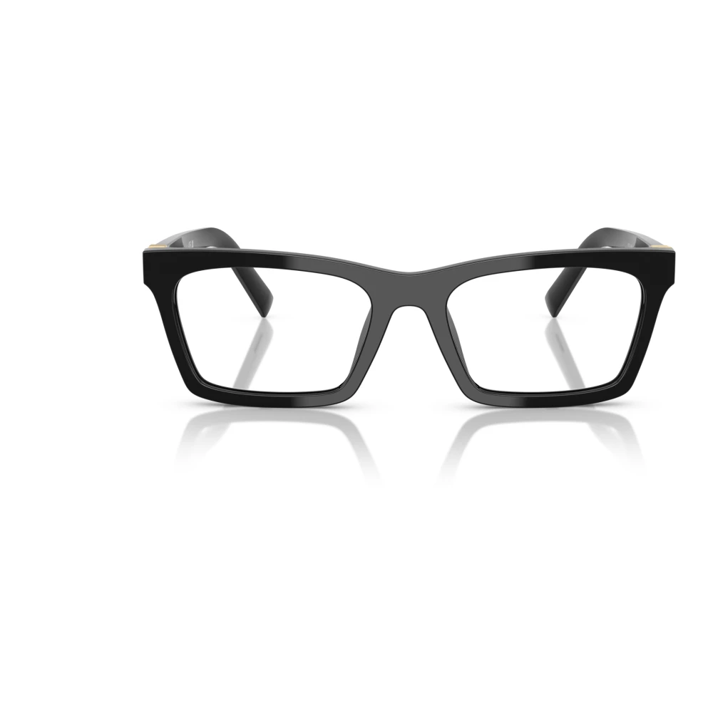 Miu Stijlvolle Brilmonturen in Goudkleur Black Dames