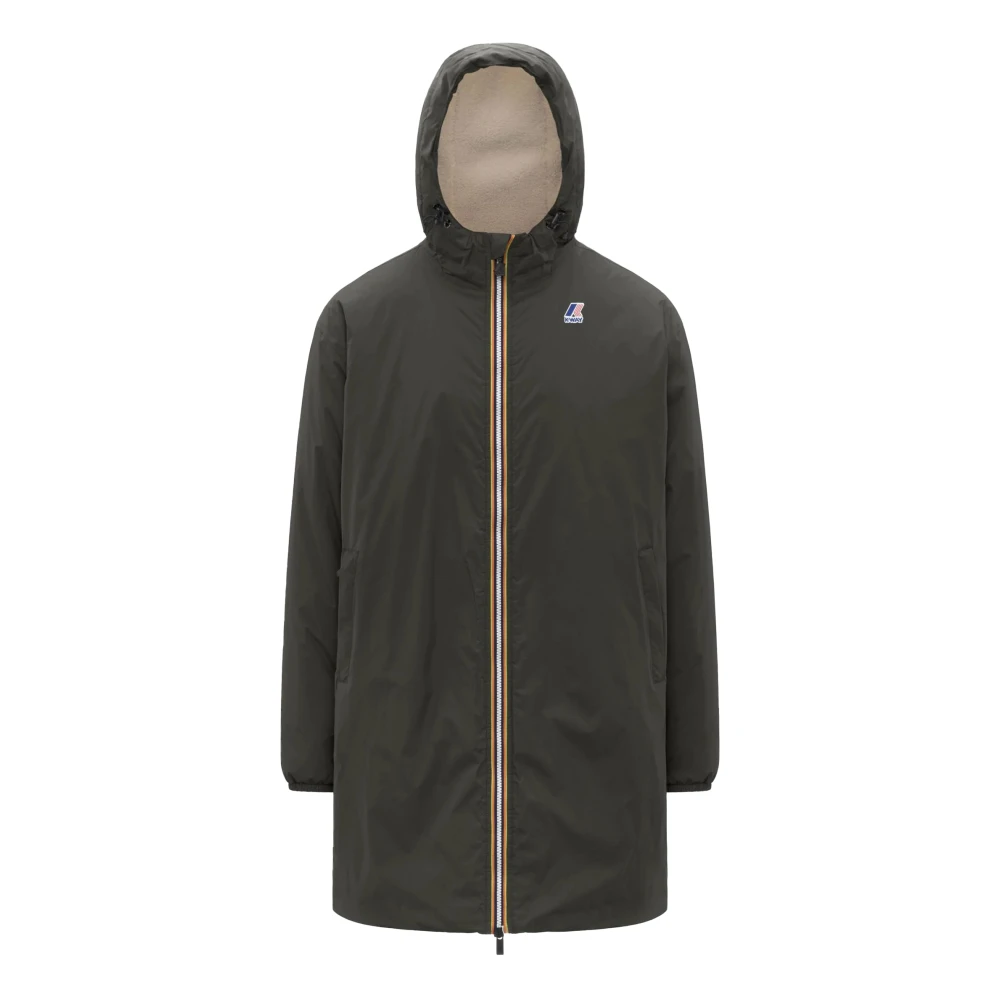 K-Way Men's Green Parkas, 2XL, Eiffel East Orsetto Jacket