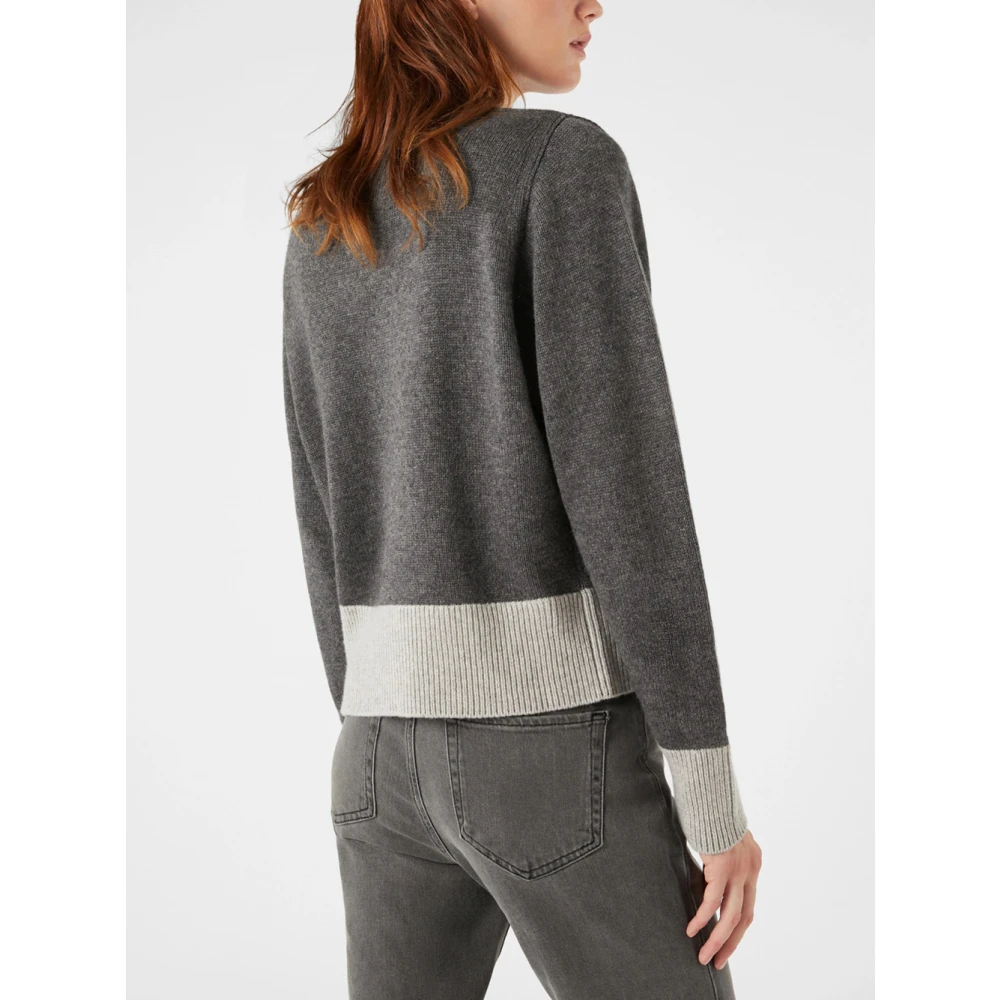 Pennyblack Grijze Wollen Blend Batwing Sweater Gray Dames