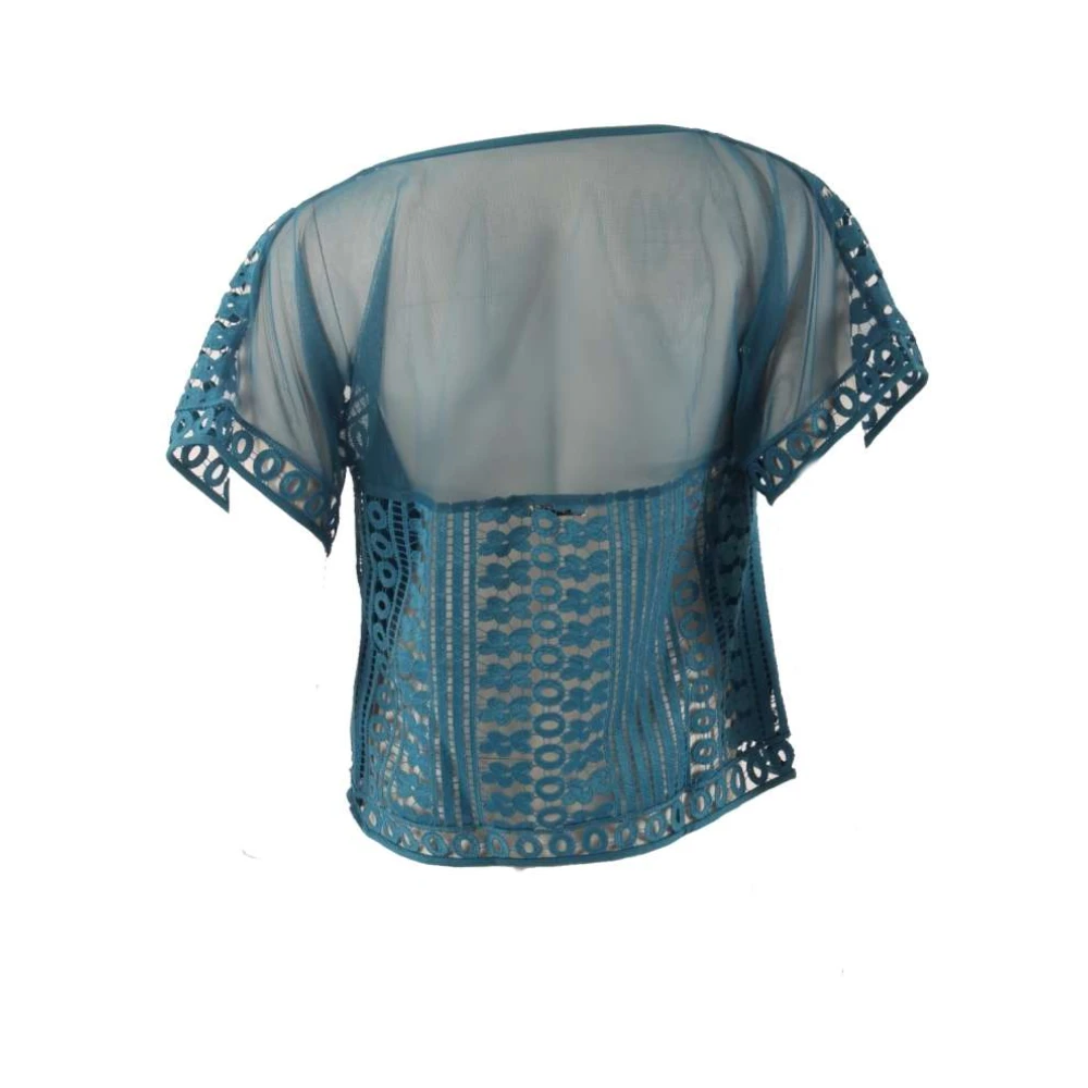 Charo Ruiz Ibiza Blauwe Dames Top van Blue Dames