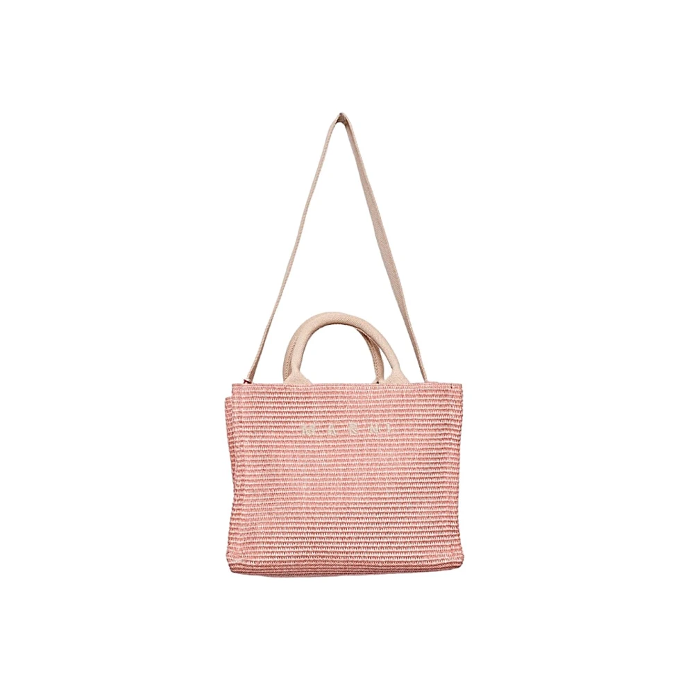 Marni Stijlvolle Leren Tas voor Vrouwen Pink Dames