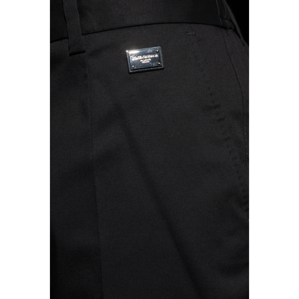 Dolce & Gabbana Katoenen broek Black Heren