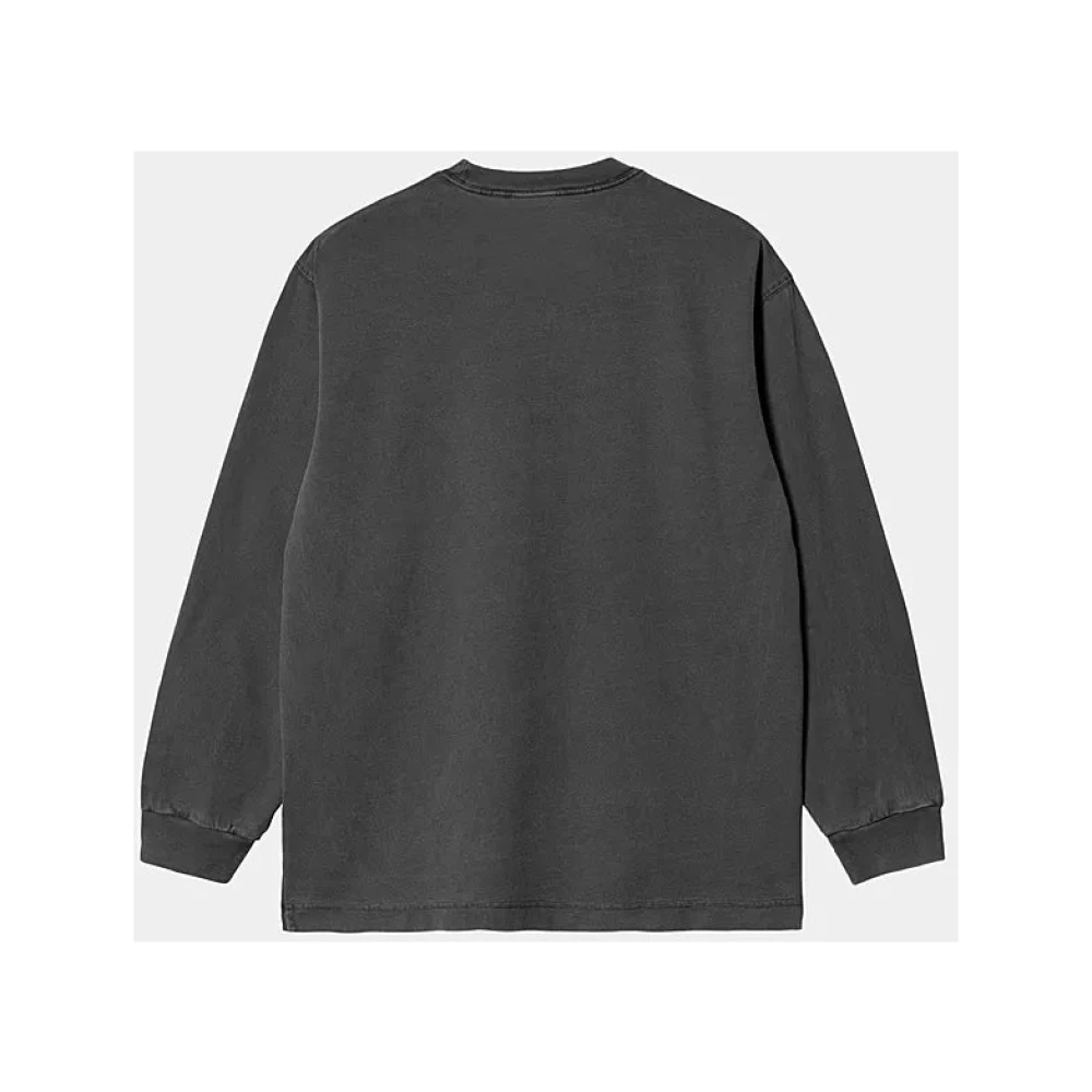 Carhartt WIP Ruimvallend T-shirt Lange Mouwen Grafiet Black Heren