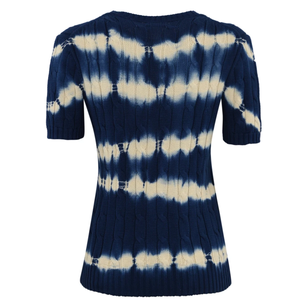 Polo Ralph Lauren Rode Gebreide Trui Tye-dye Patroon Multicolor Dames
