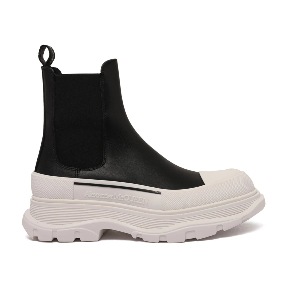 Alexander Mcqueen Women's Black Chelsea Boots, 7 Uk, Chelsea Tread Boots