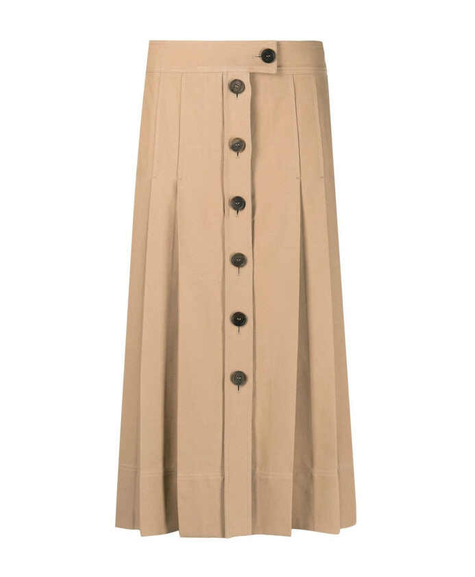 jupe-beige-decontractee-en-coton