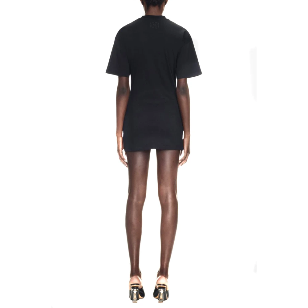 Off White Elegante Witte Jurk voor Vrouwen Black Dames
