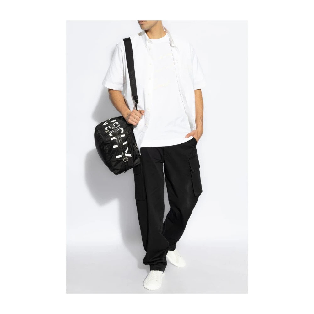 Givenchy T-shirt met geborduurd logo en ronde hals van jersey White Heren