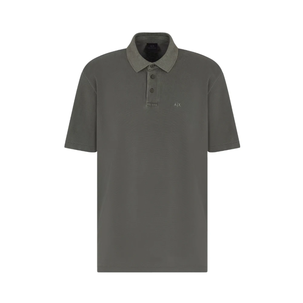 Armani Exchange Men's Green Polo Shirts, Xs, Short Sleeve Polo Shirt