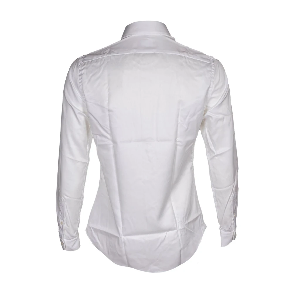 Xacus Heren Reis Twill Overhemd Franse Kraag White Heren