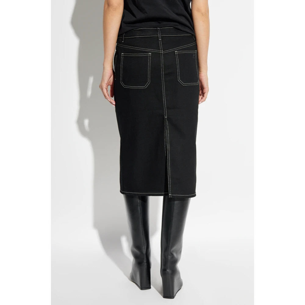 Courrèges Rok met zakken Black Dames