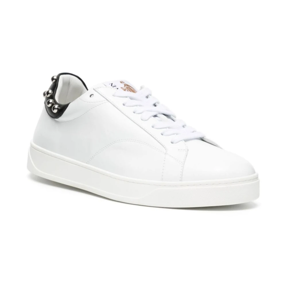 Lanvin Vita platta skor White, Herr