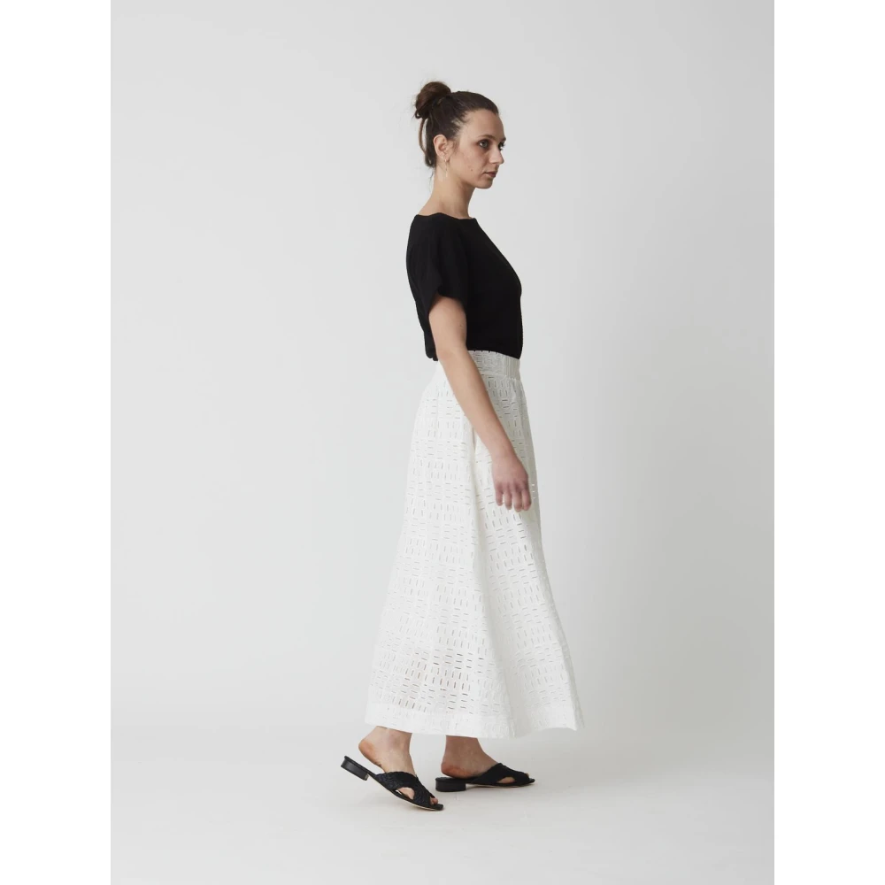 Alpha Studio Jersey Rok White Dames