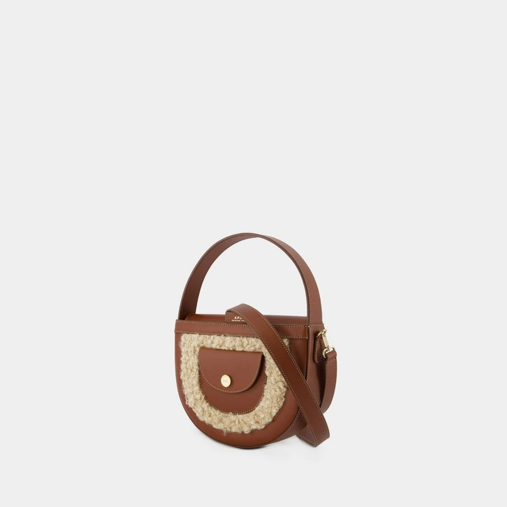 A.p.c. Kleine Hazelnoot Crossbody Tas met Verstelbare Band Brown Dames