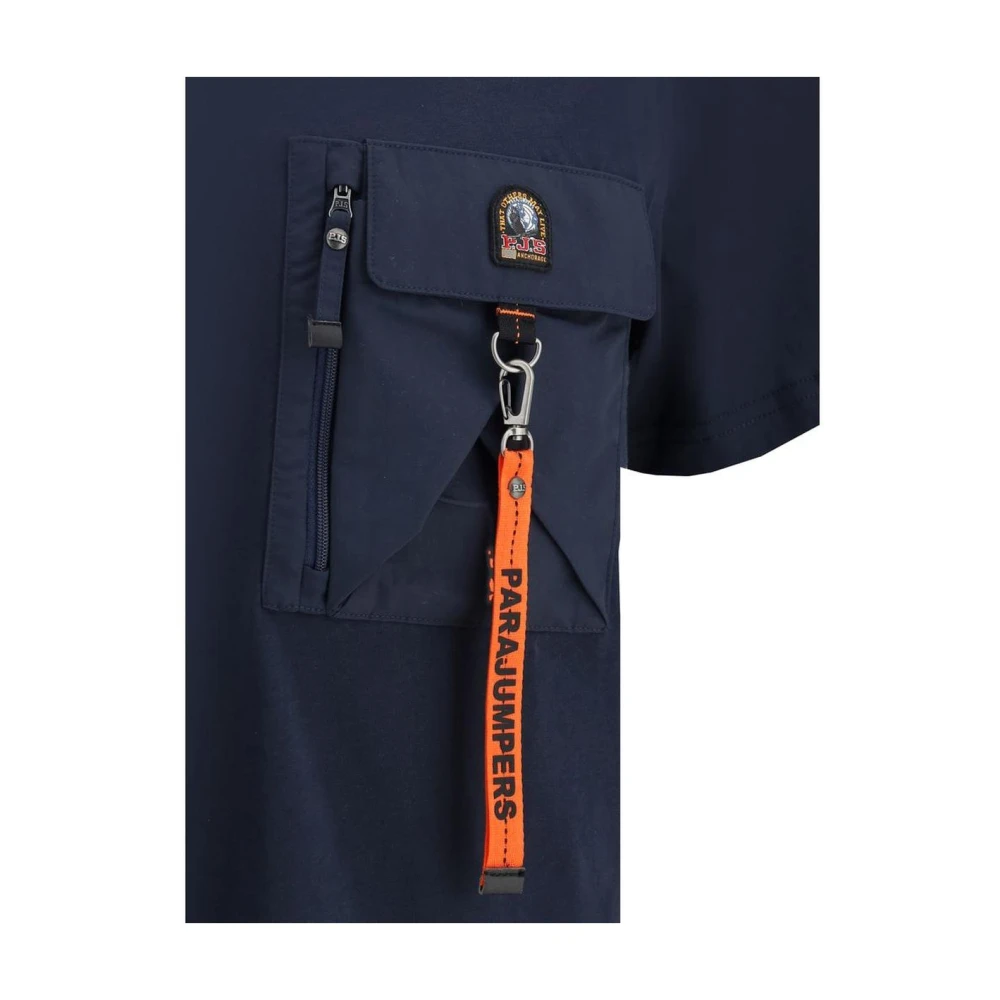Parajumpers Mojave Geribbelde Zak Tee Blue Heren
