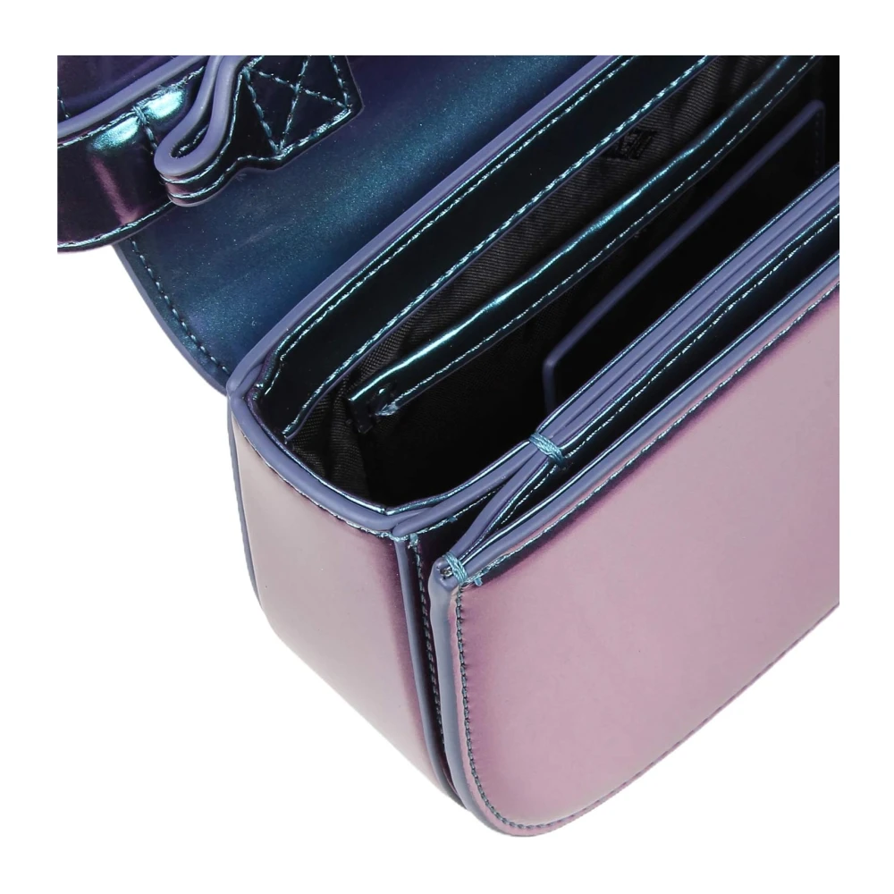 Diesel Iridescent Leren Schoudertas Multi Multicolor Dames