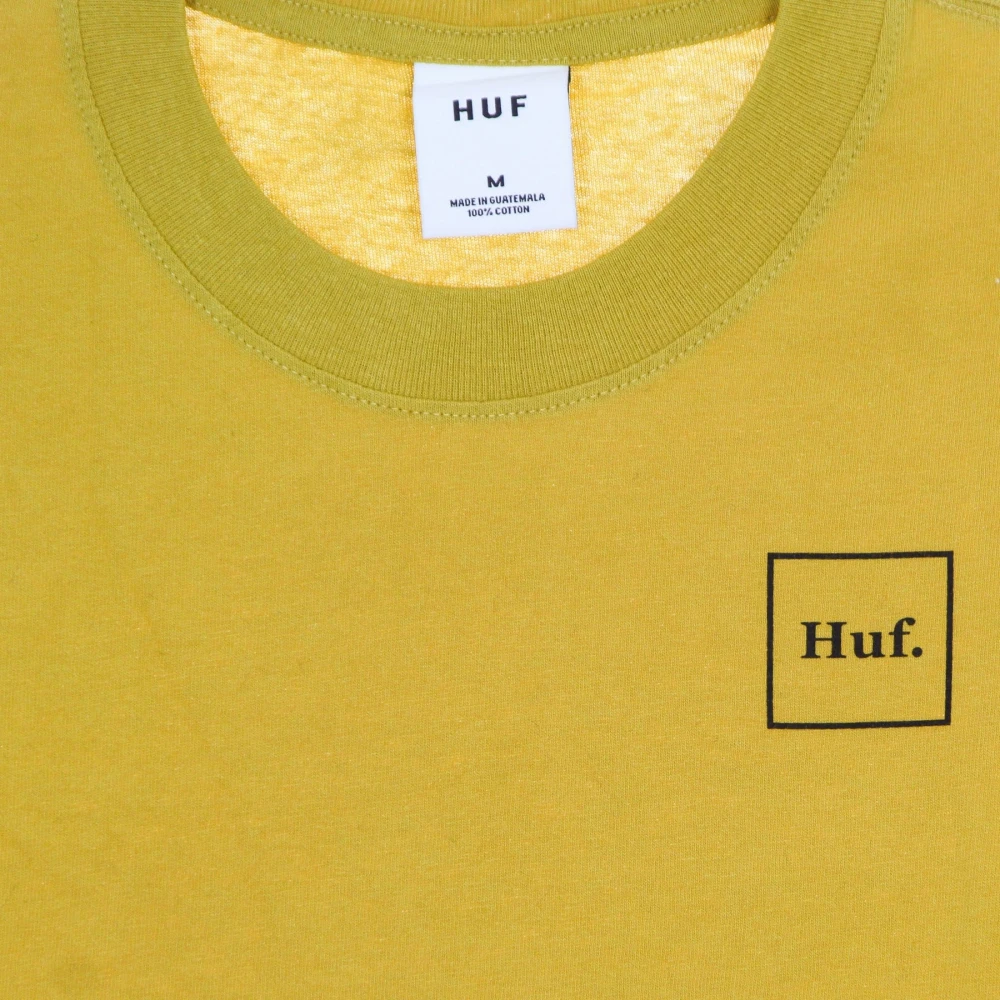 HUF Crop Longsleeve T-shirt Goud Yellow Dames