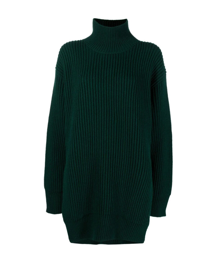 pull-elegant-vert-en-laine-a-manches-longues