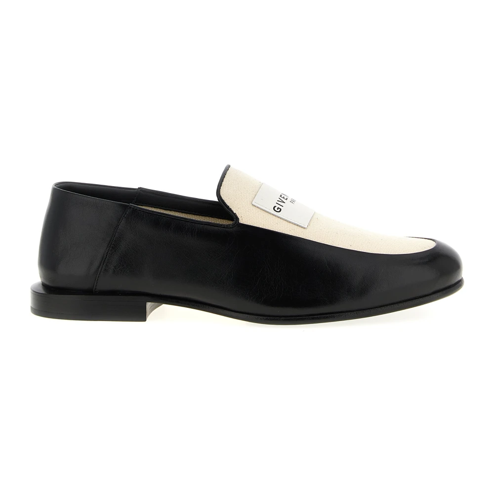 Givenchy Women's Black Loafers, 6 Uk, Label Loafers