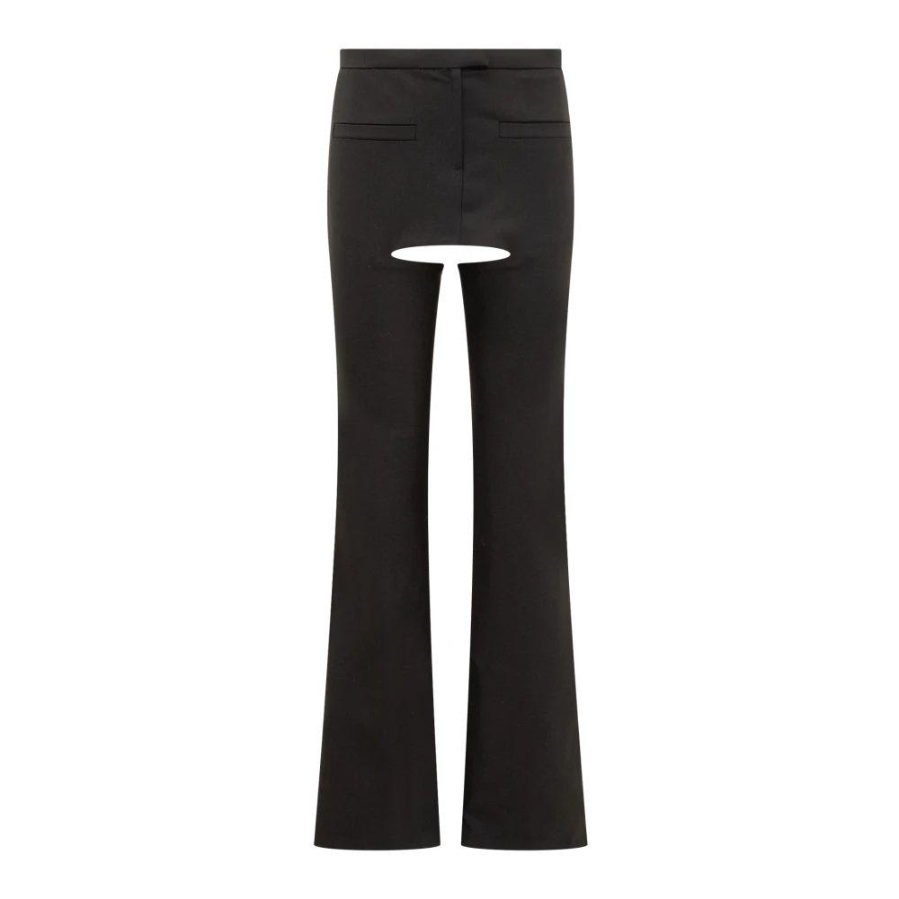 Courrèges Wollen Chaps Broek Black Dames