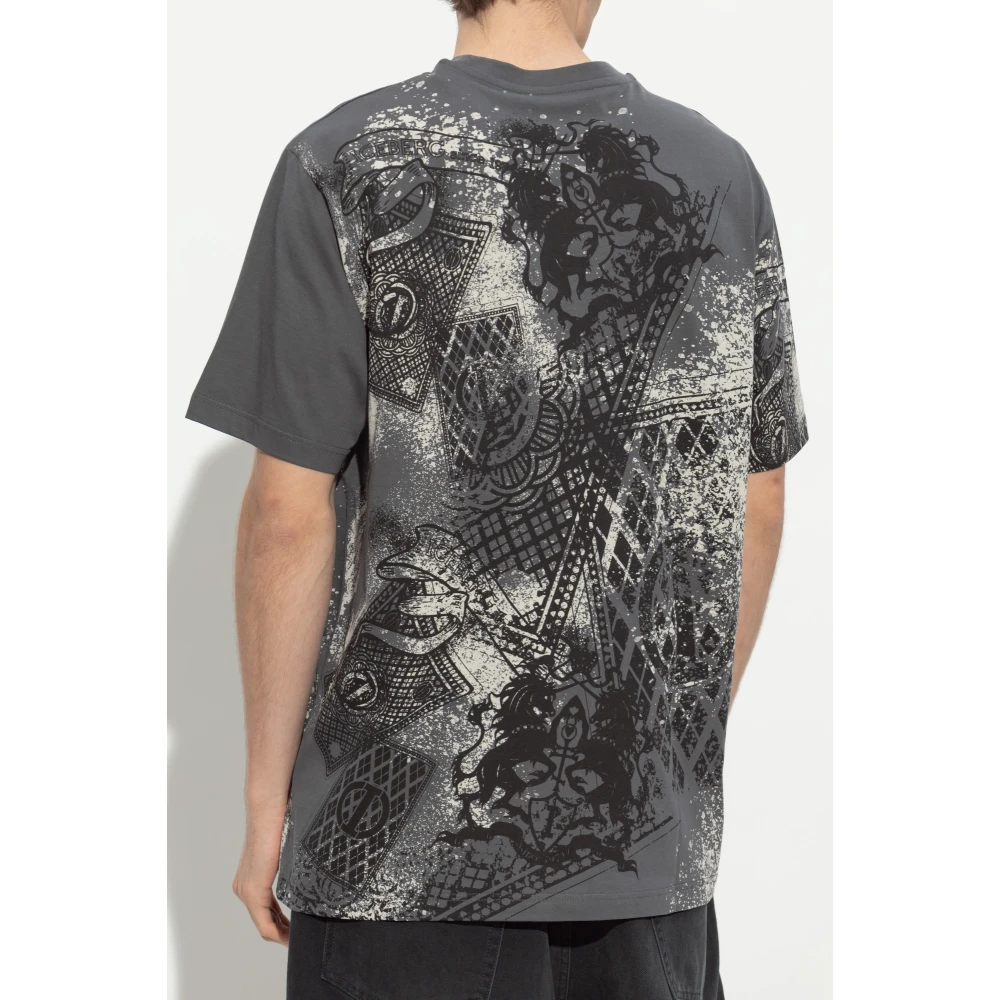 Iceberg T-shirt met print Gray Heren