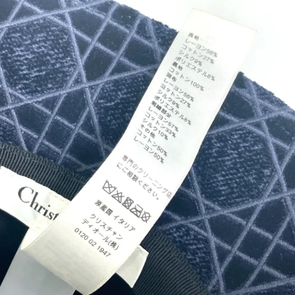 Dior Vintage Pre-owned Cotton hats Blue Dames