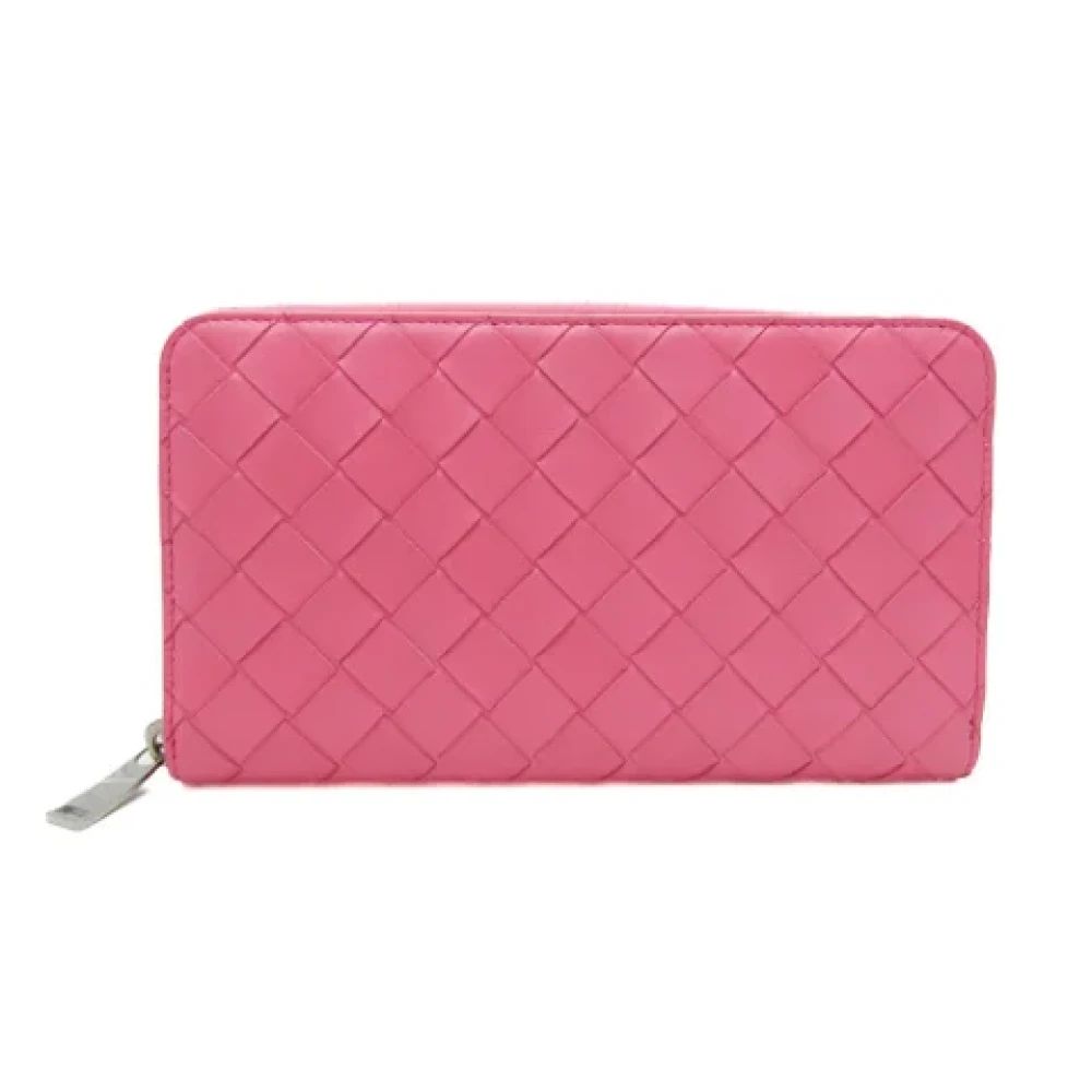 Bottega Veneta Vintage Pre-owned Leather wallets Pink Dames