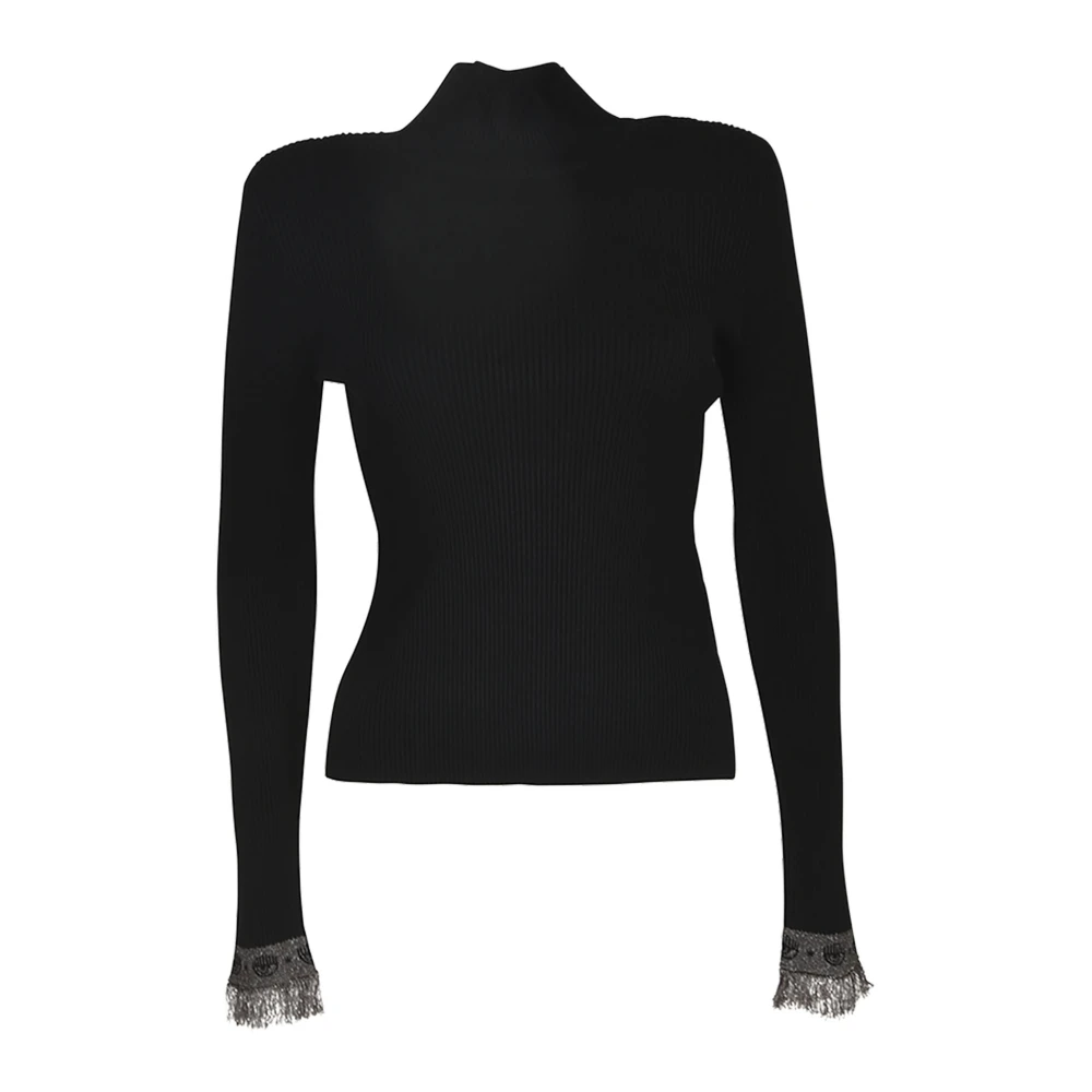 Chiara Ferragni Collection Zwarte Truien voor Vrouwen Black Dames