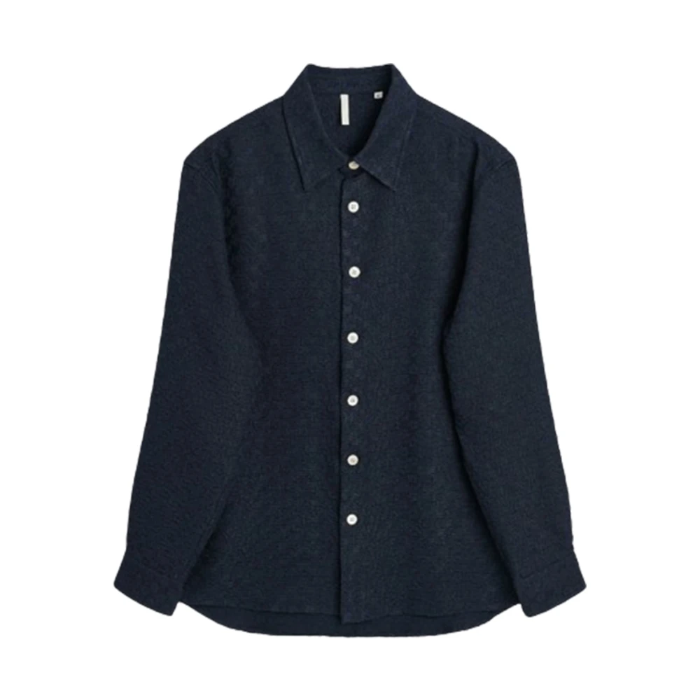 Sunflower Navy Studio Shirt Blue Heren