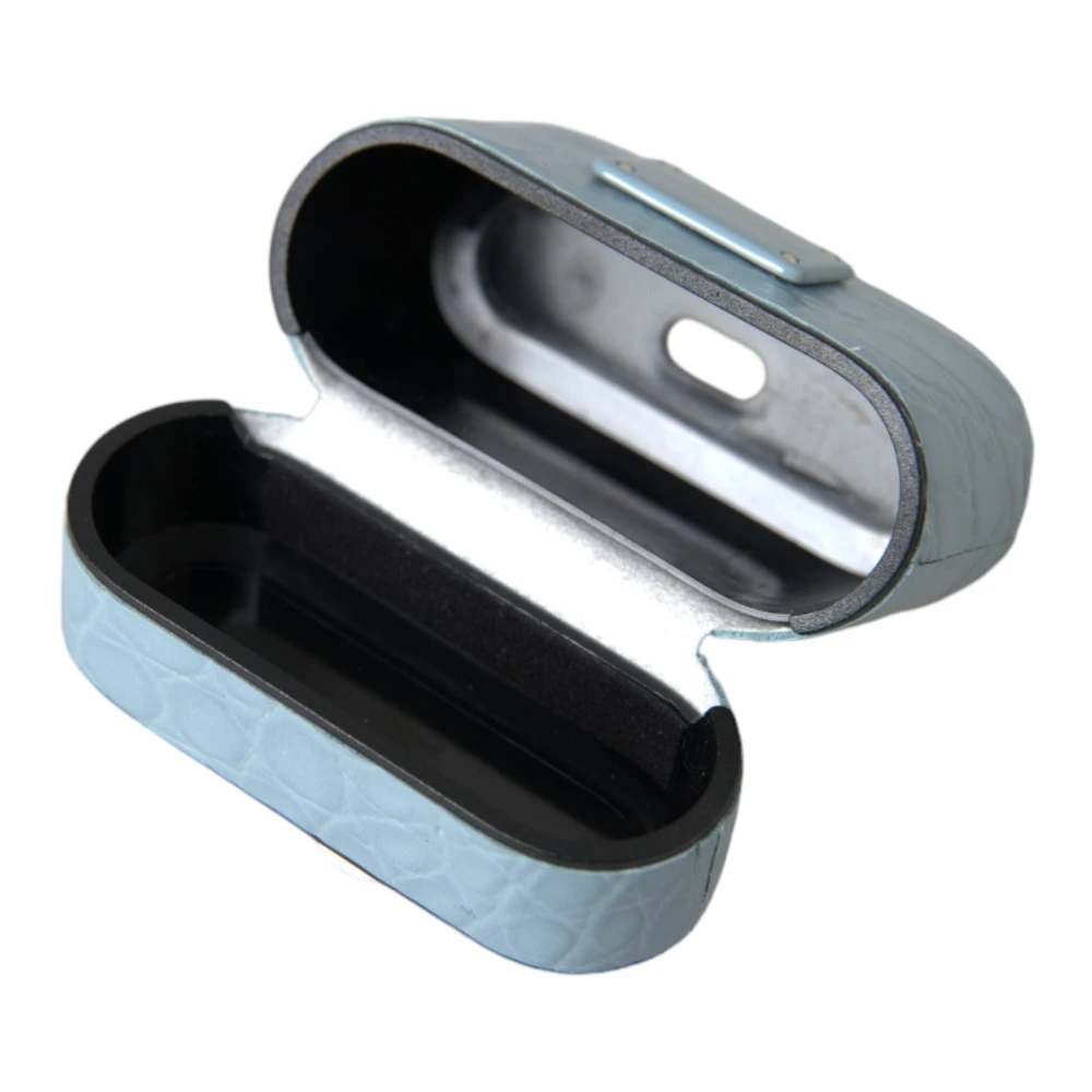 Dolce & Gabbana Logo Plaque Airpods Hoesje Blue Unisex