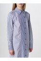 elegante-robe-chemise-midi-rayee