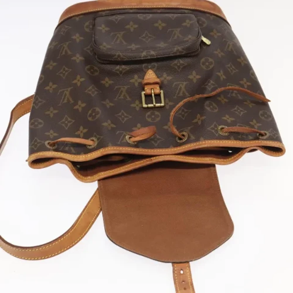 Louis Vuitton Vintage Pre-owned Canvas backpacks Brown Dames