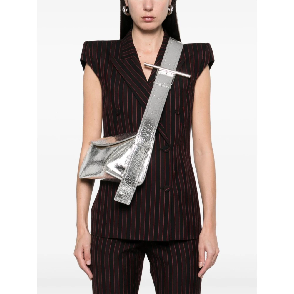 alexander mcqueen Zilveren Schoudertas voor Vrouwen Gray Dames