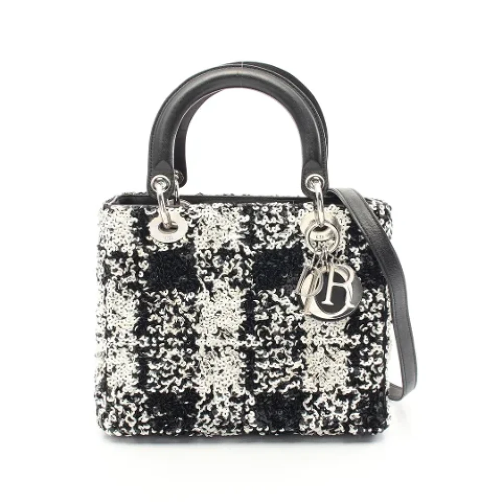 Dior Vintage Pre-owned Leather dior-bags Black Dames